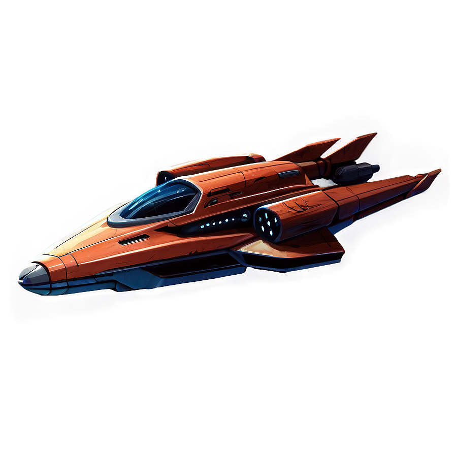 Sci-fi Starship Art Png Nlj PNG