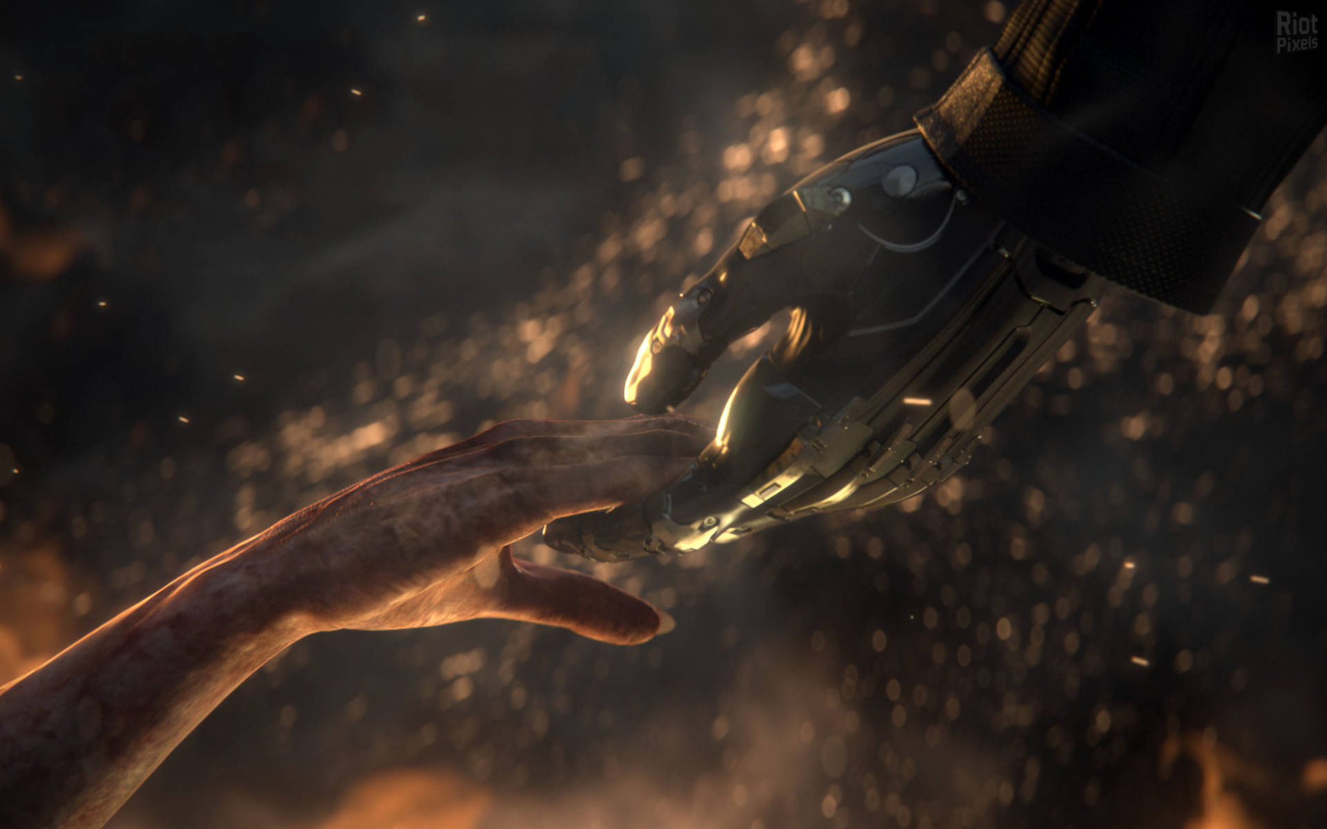 Sci-fi Warrior In Deus Ex Game Wallpaper