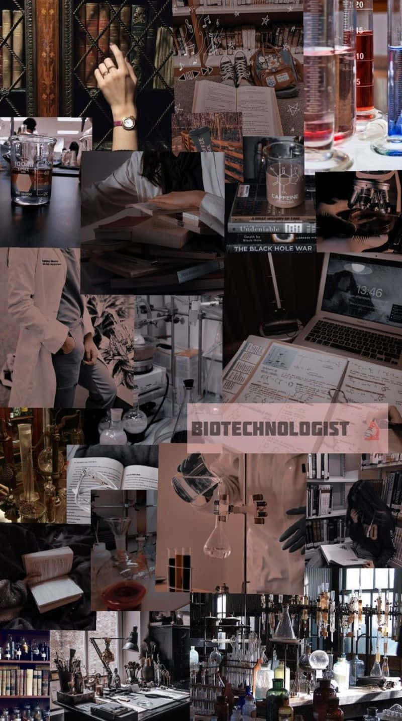 Science_ Aesthetic_ Collage Wallpaper