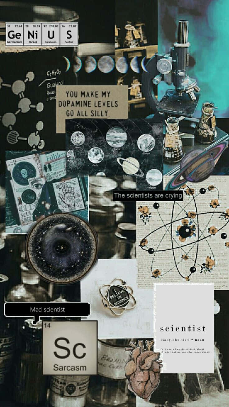 Science Aesthetic Collage Wallpaper