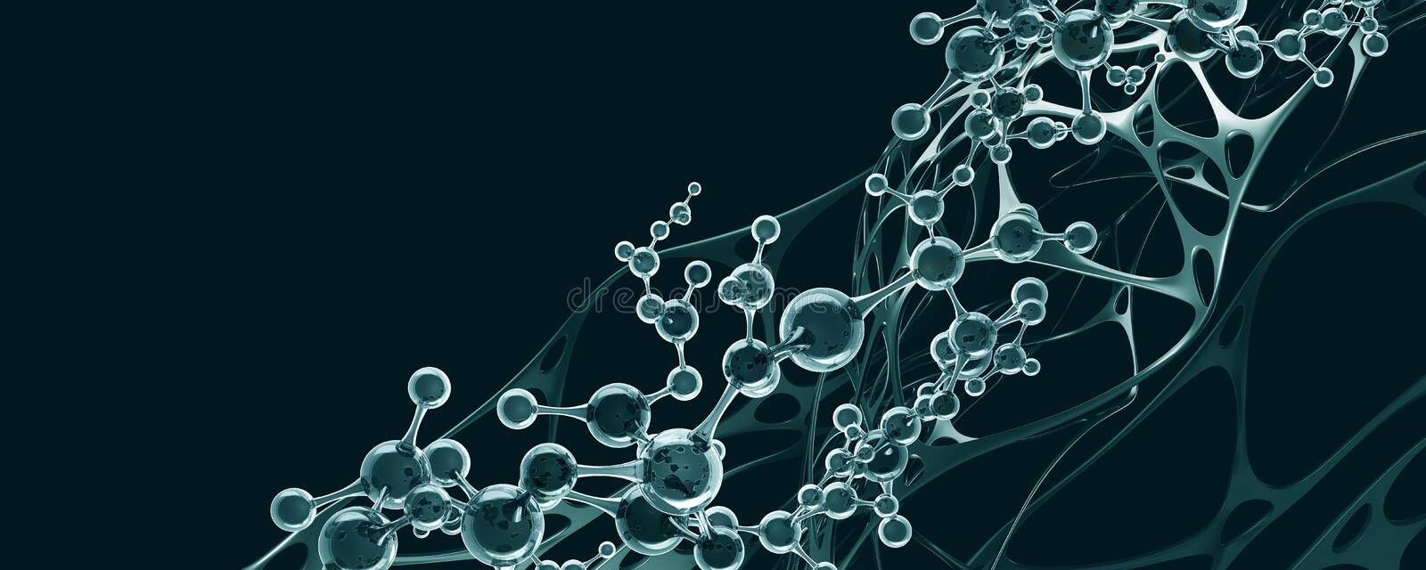 Intricate Chemical Strands Science Desktop Background Wallpaper