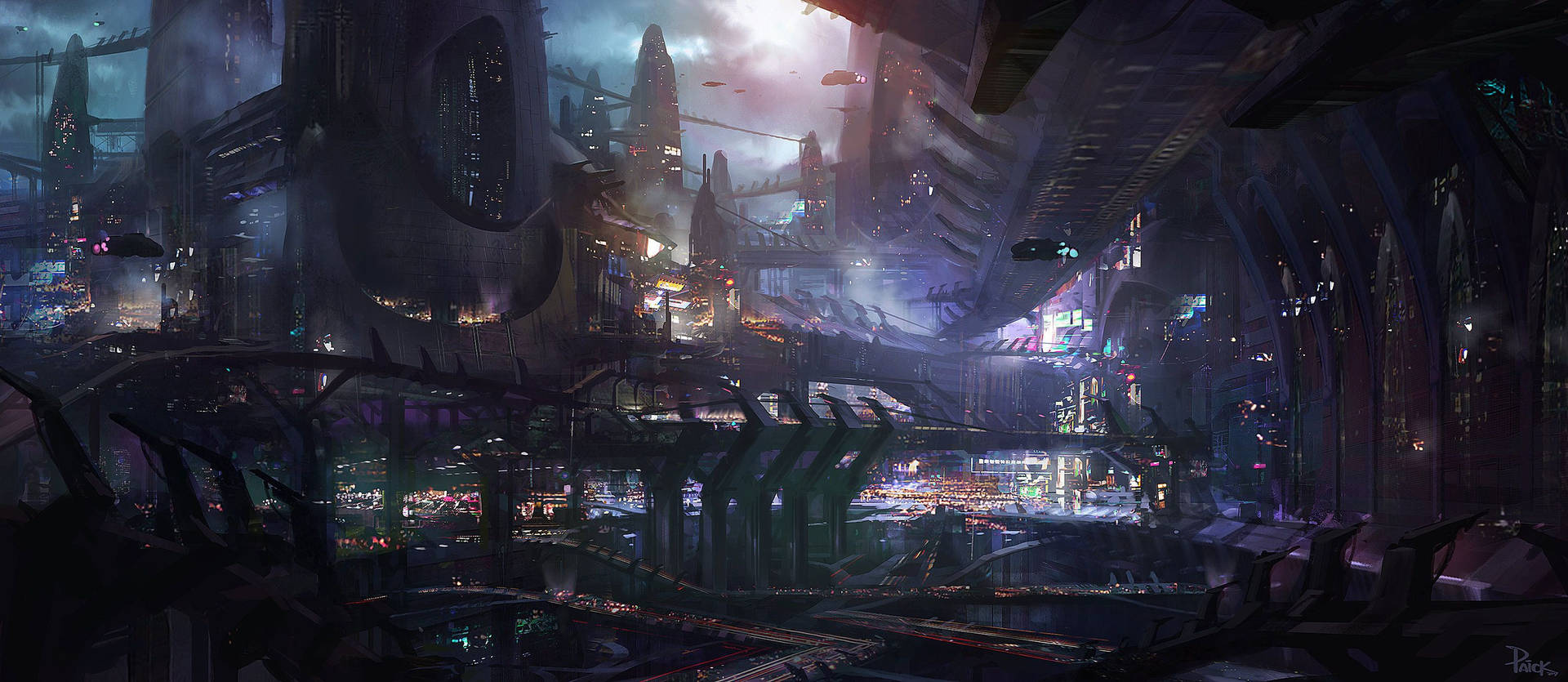 Welcome to the Science Fictional City of Cyberpunk Wallpaper