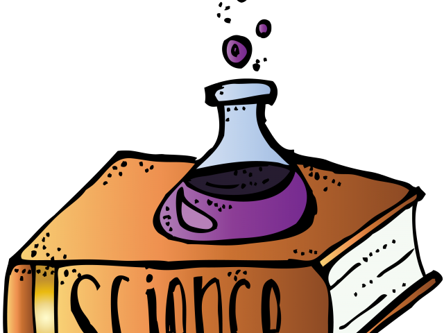 Science_ Book_and_ Erlenmeyer_ Flask PNG