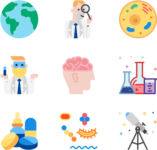 Science_ Icons_ Collection PNG