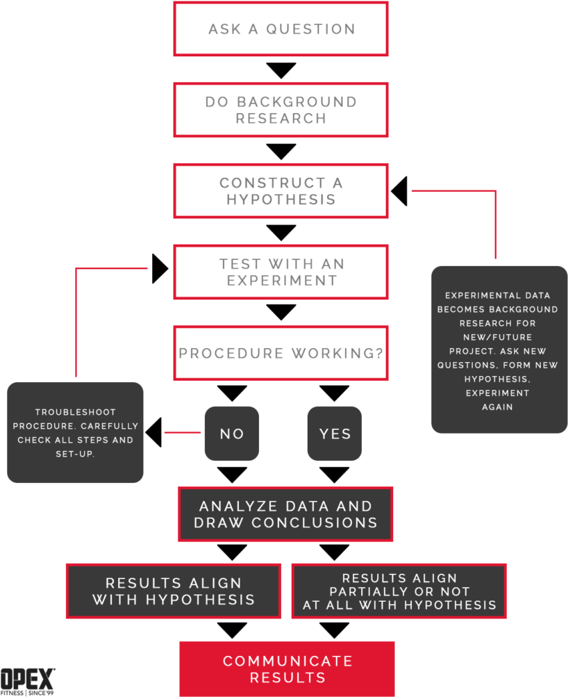 Scientific Method Flowchart PNG