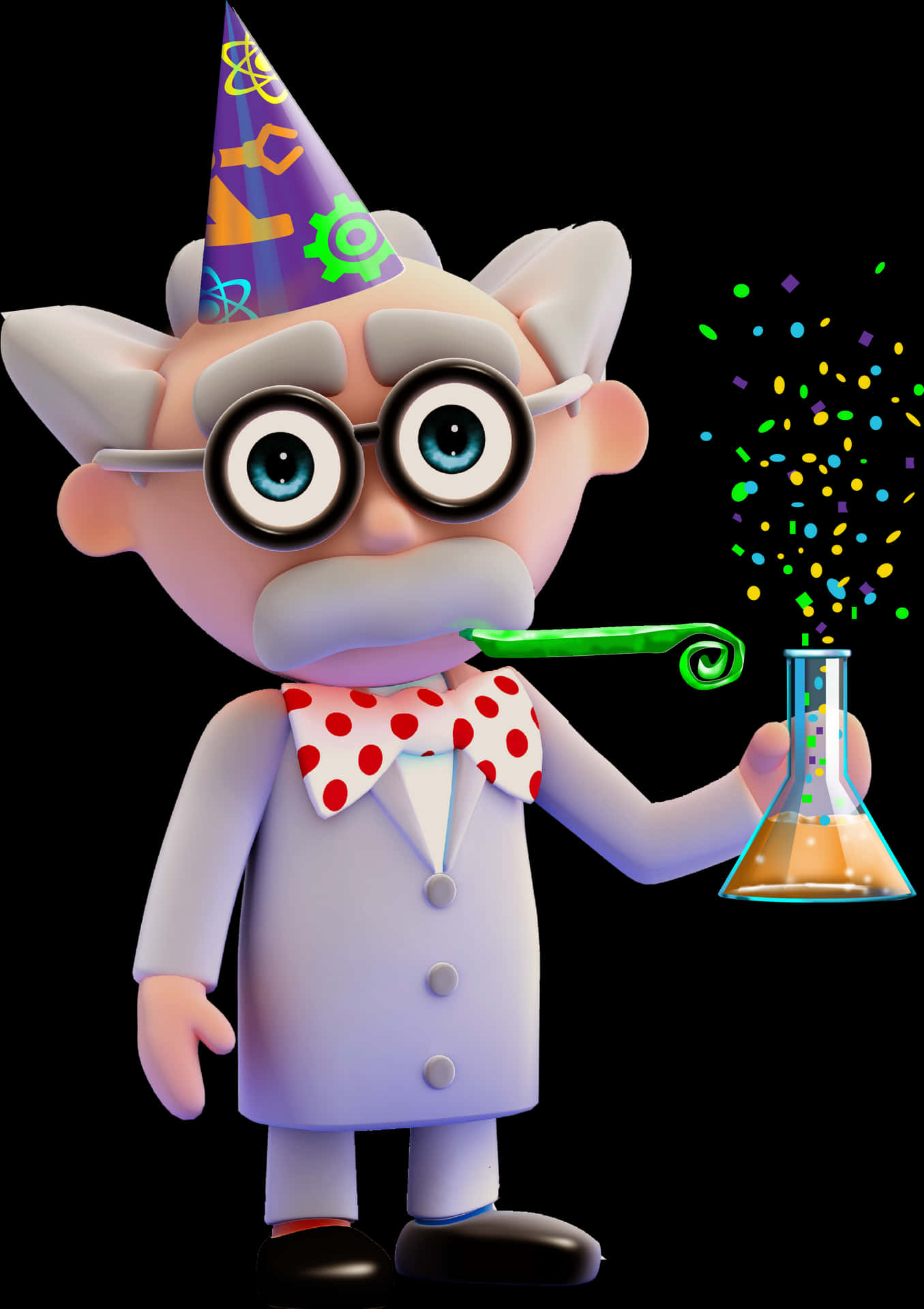 Scientist Celebration Party Hat PNG