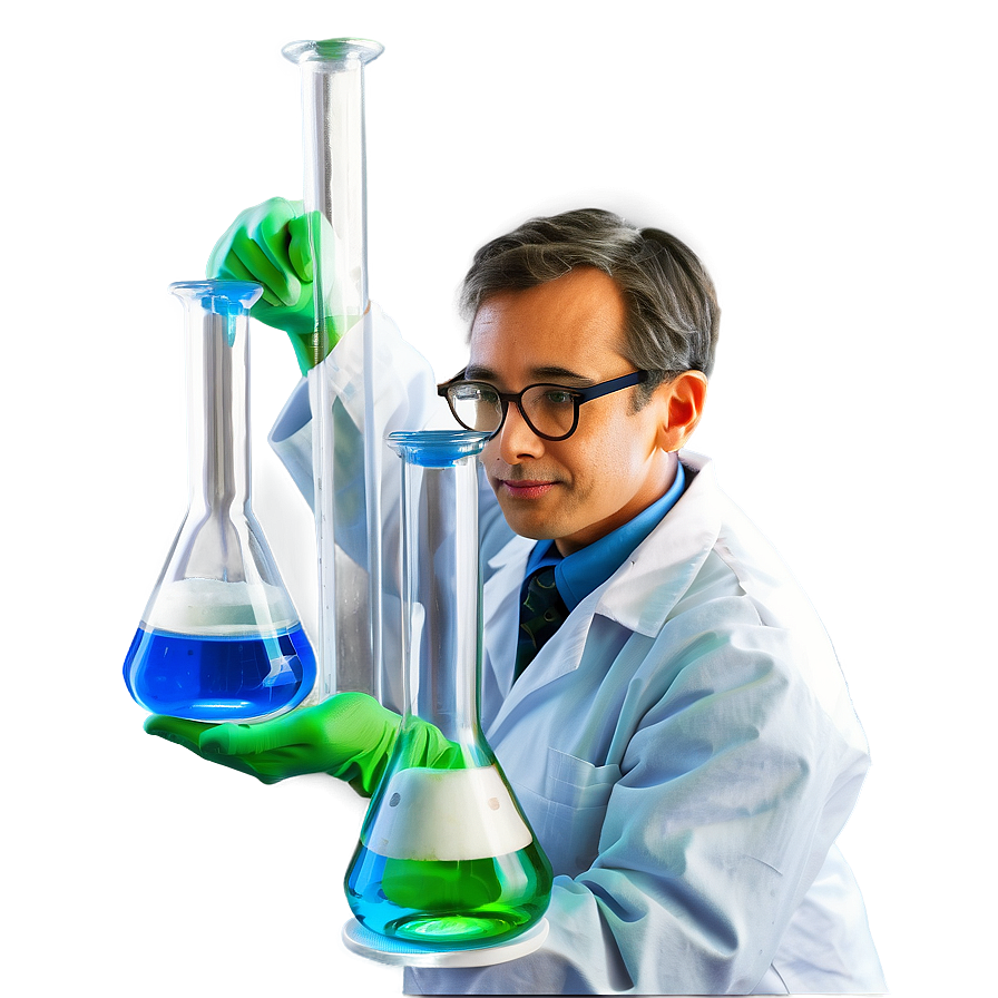 Scientist With Beaker Png Pvq69 PNG