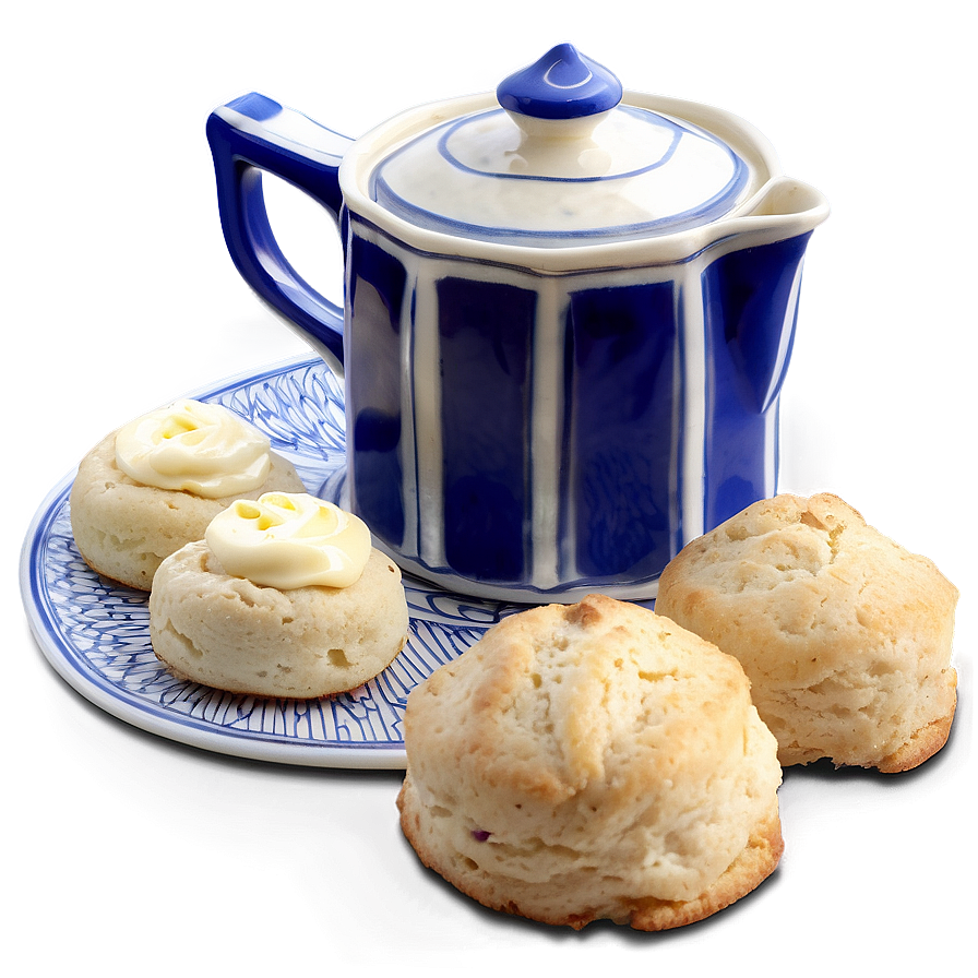 Scones With Clotted Cream Png 1 PNG