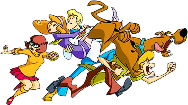 Scooby Doo And Friends Running PNG