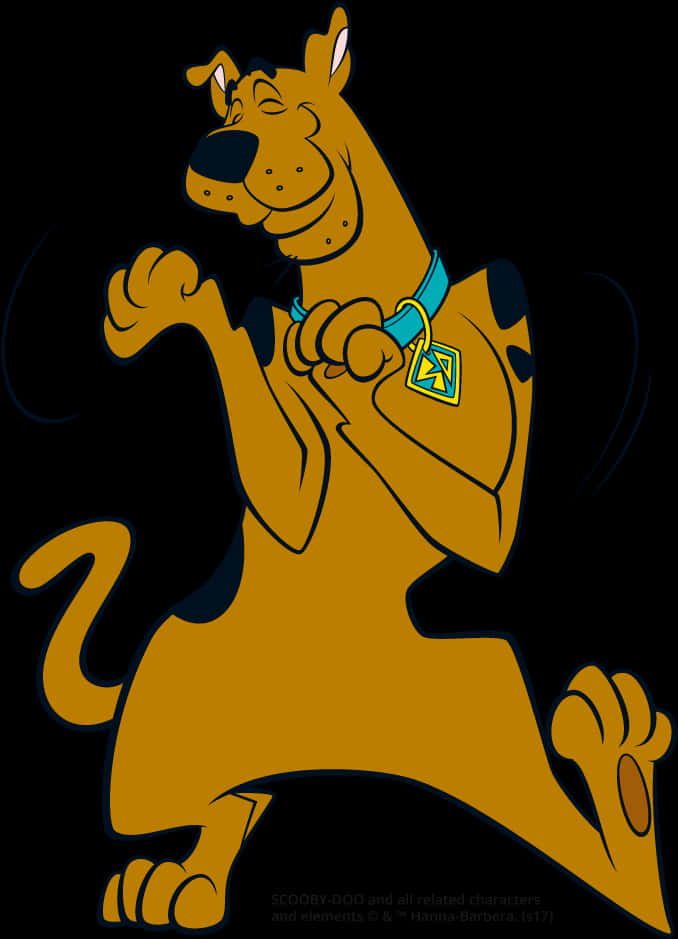 Scooby Doo Animated Character Pose PNG