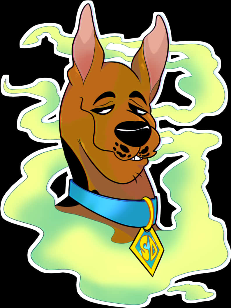 Scooby Doo Animated Portrait PNG