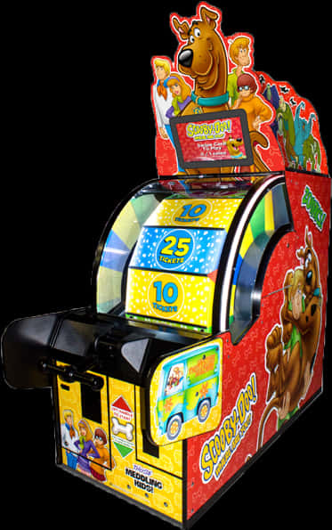 Scooby Doo Arcade Game Machine PNG