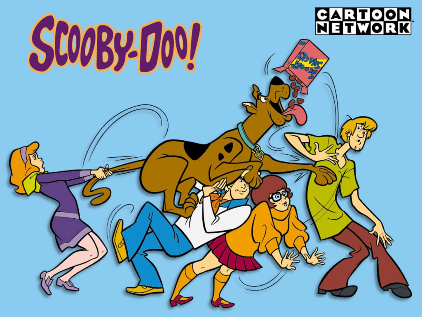 Scoobydoo Cartoon Mit Cartoon-charakteren.