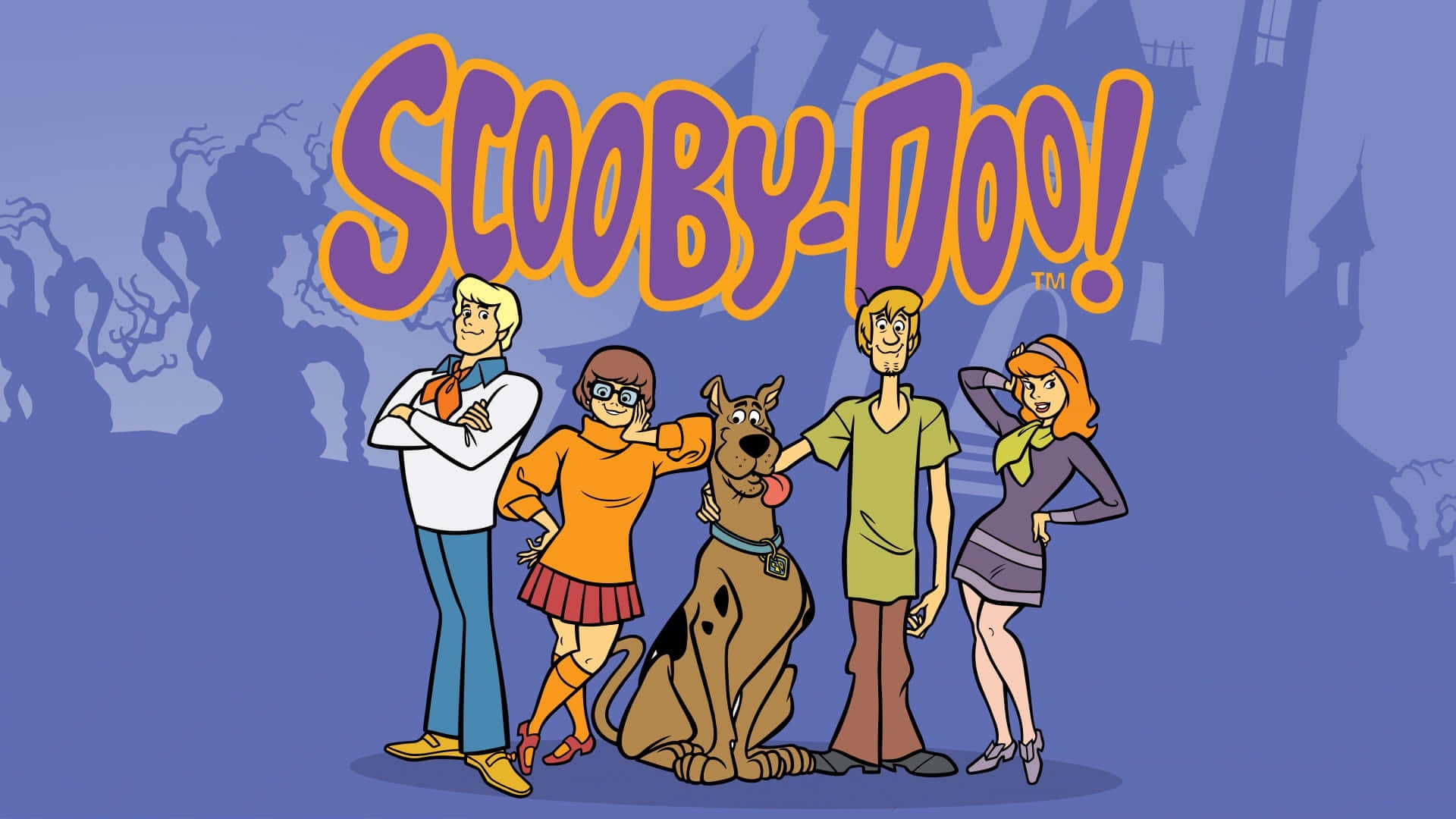 The Scooby-Doo gang ready to solve the mystery!