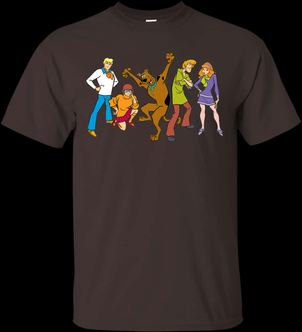 Scooby Doo Character T Shirt Design PNG
