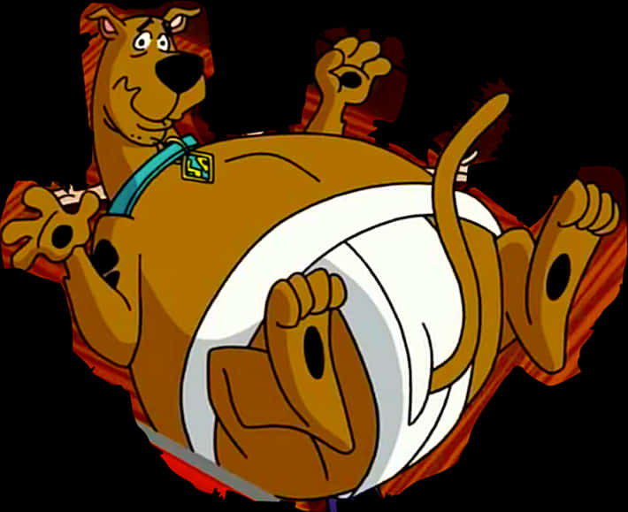 Scooby Doo Drumming Cartoon PNG