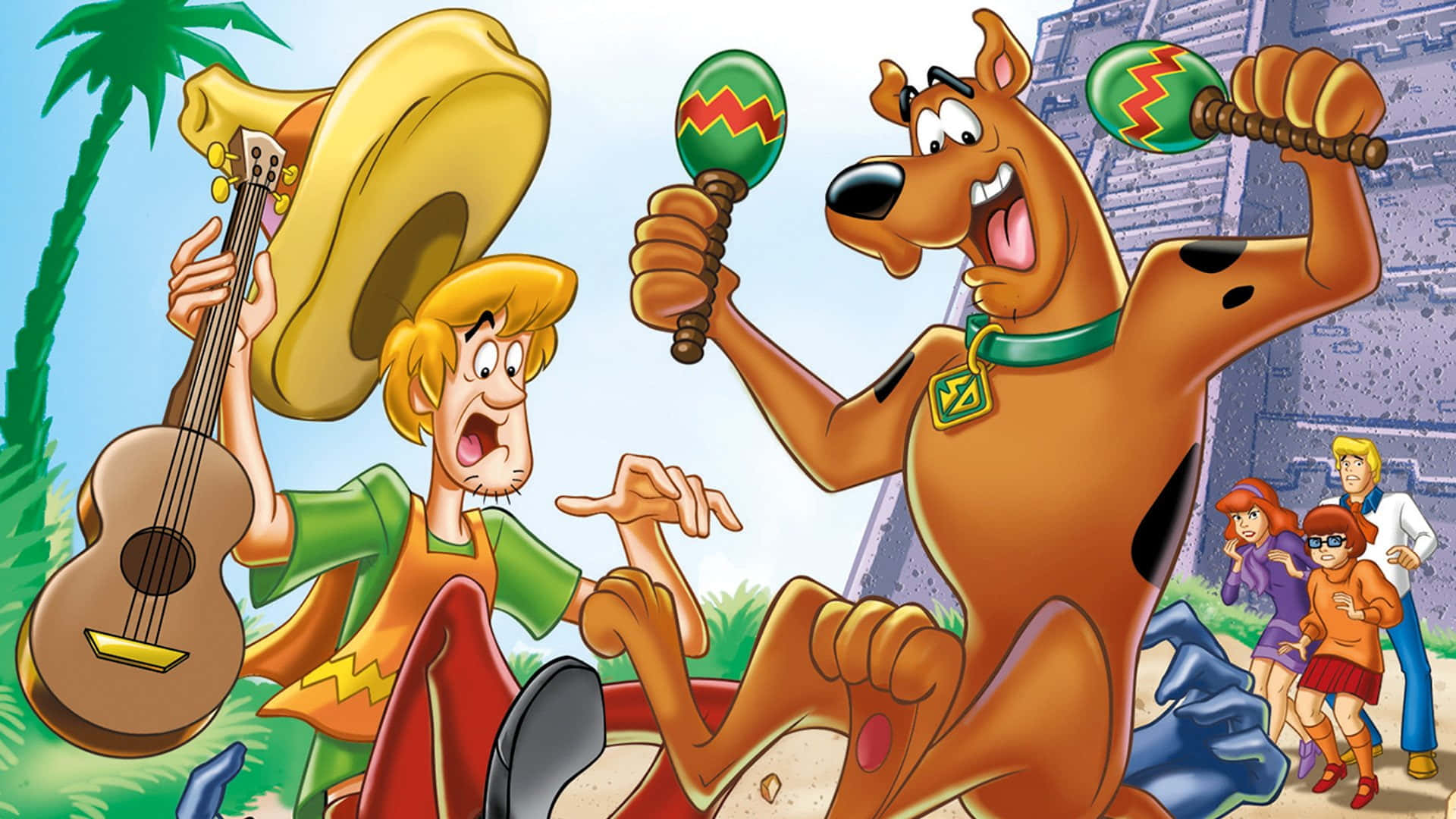 Begleitedie Mystery Inc Gang Und Löse Das Rätsel Mit Scooby-doo.