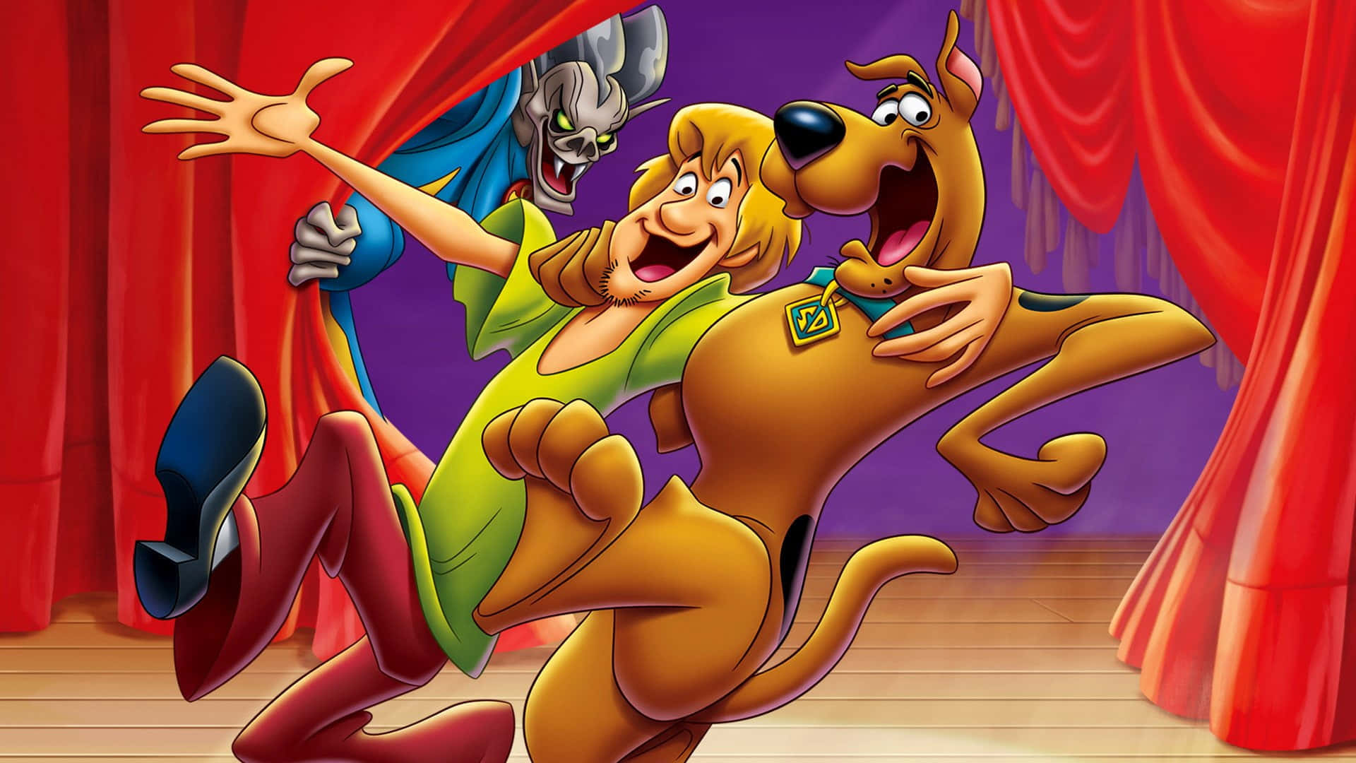 Scoobyoch Shaggy Är Alltid Redo För Ett Äventyr.