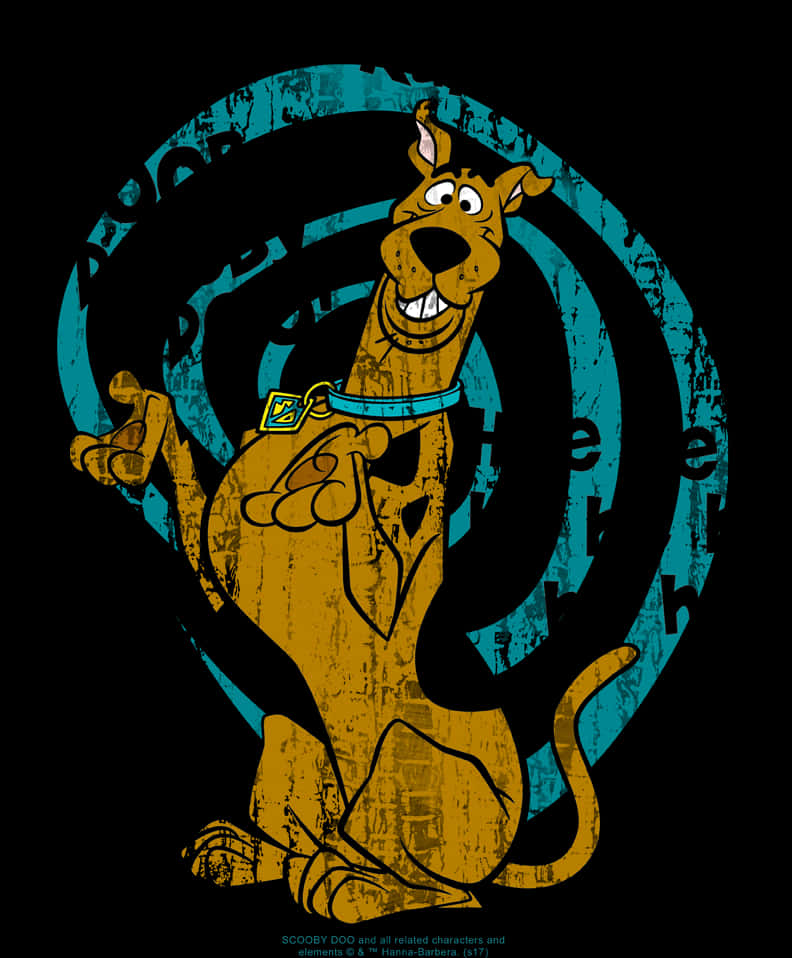 Scooby Doo Retro Poster Art PNG