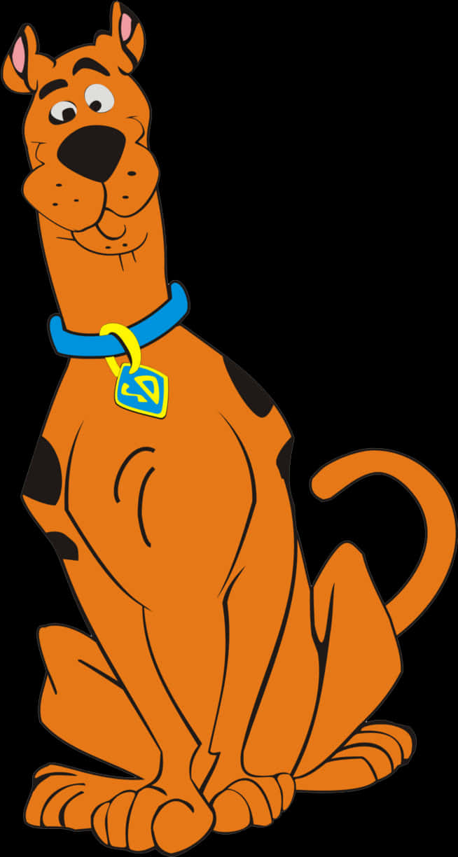 Scooby Doo Sitting Portrait PNG