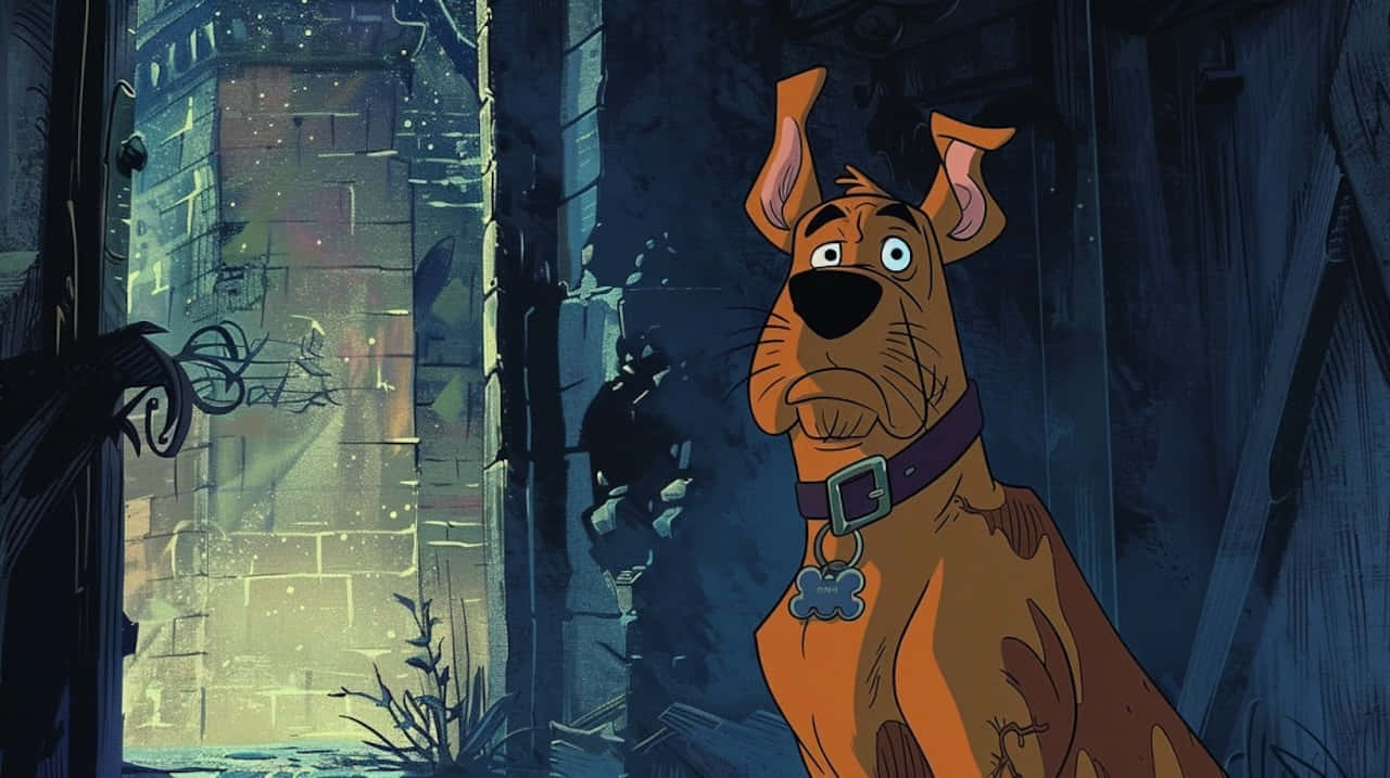 Scooby Doo Spooky Castle Scene Wallpaper