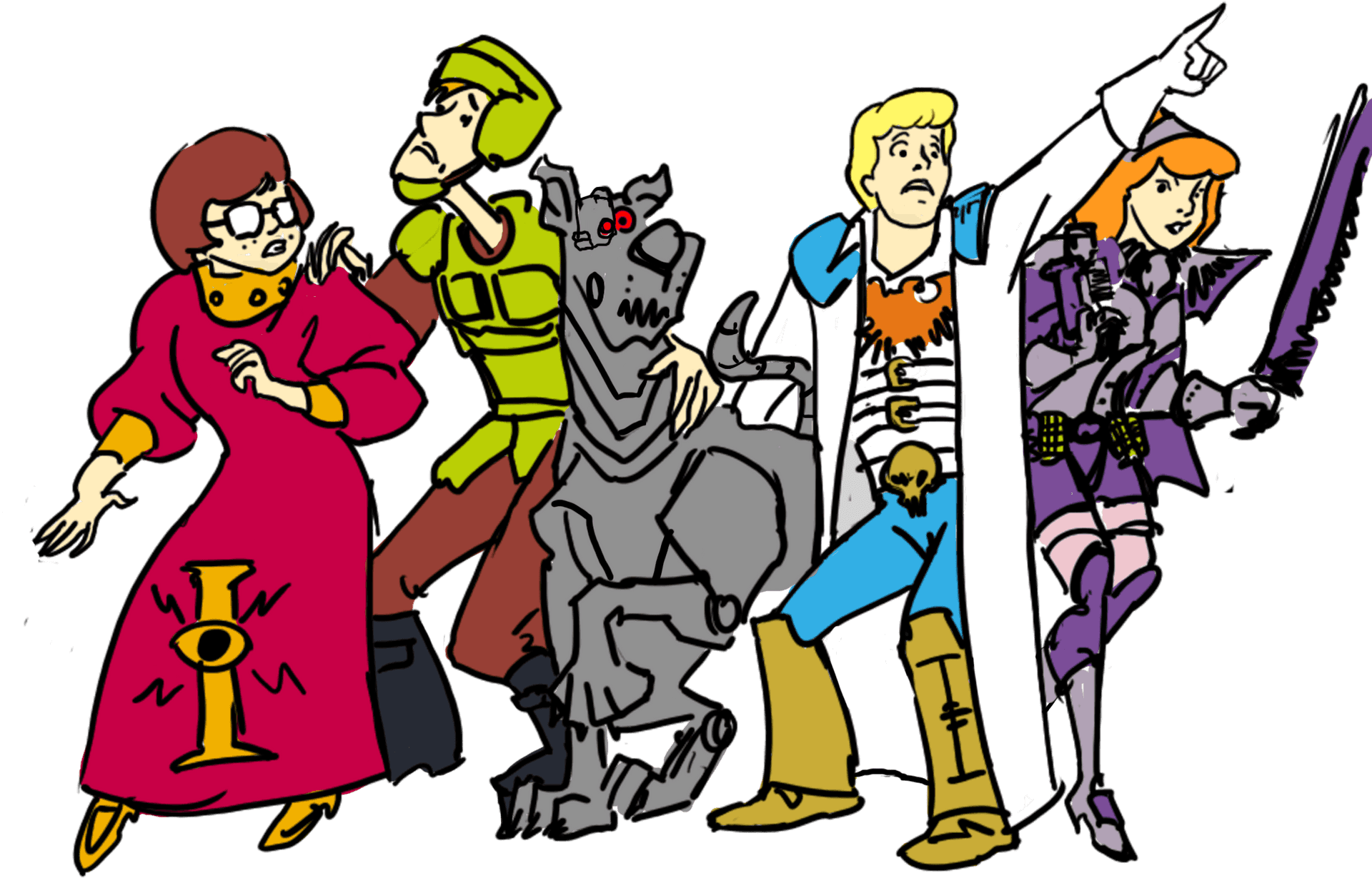 Scooby Dooand Friends Fantasy Quest PNG