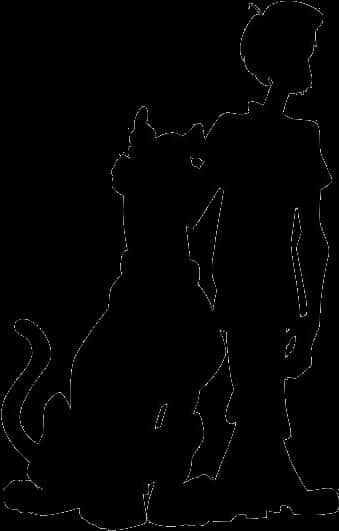 Scooby Dooand Shaggy Silhouette PNG