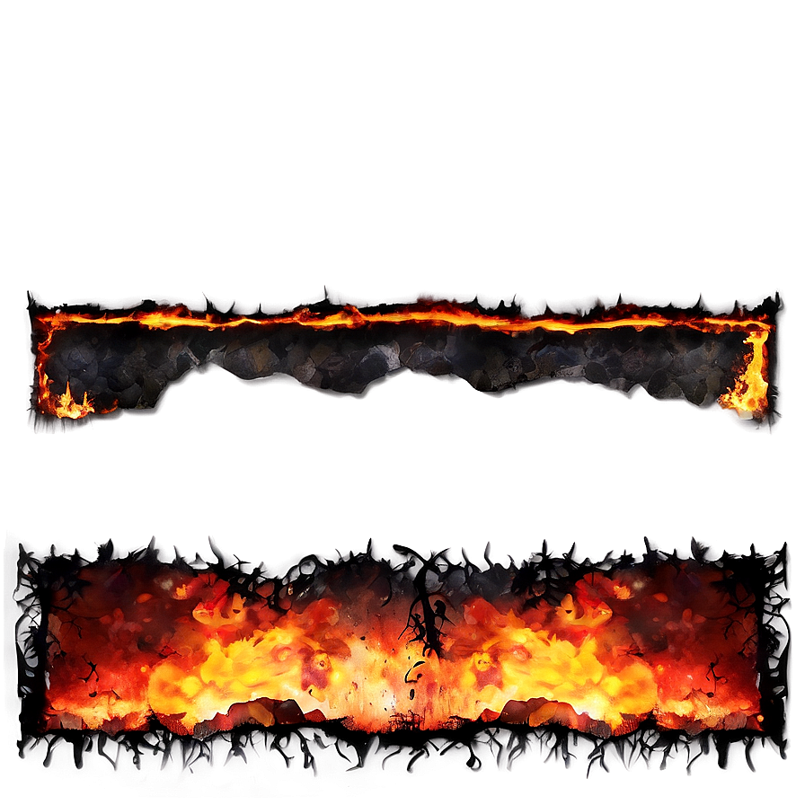 Scorched Border Png Pbd74 PNG