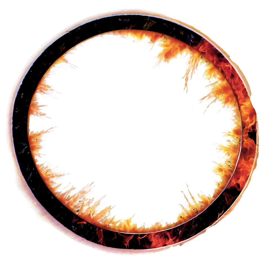 Scorched Circle Illustration Png Rwh68 PNG