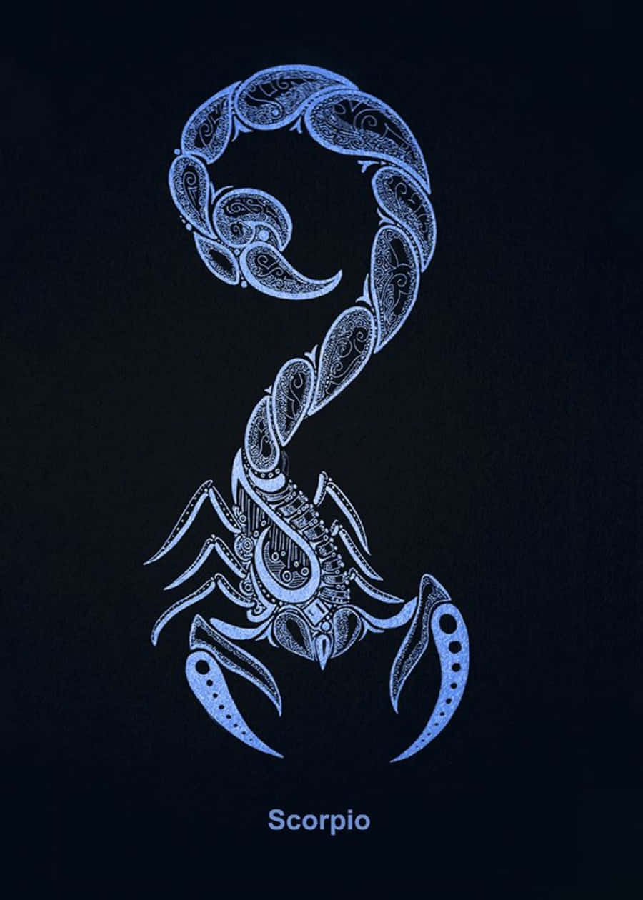 Imagemum Retrato De Um Escorpião, O Signo Do Zodíaco Da Intensidade, Intuição E Intuição.