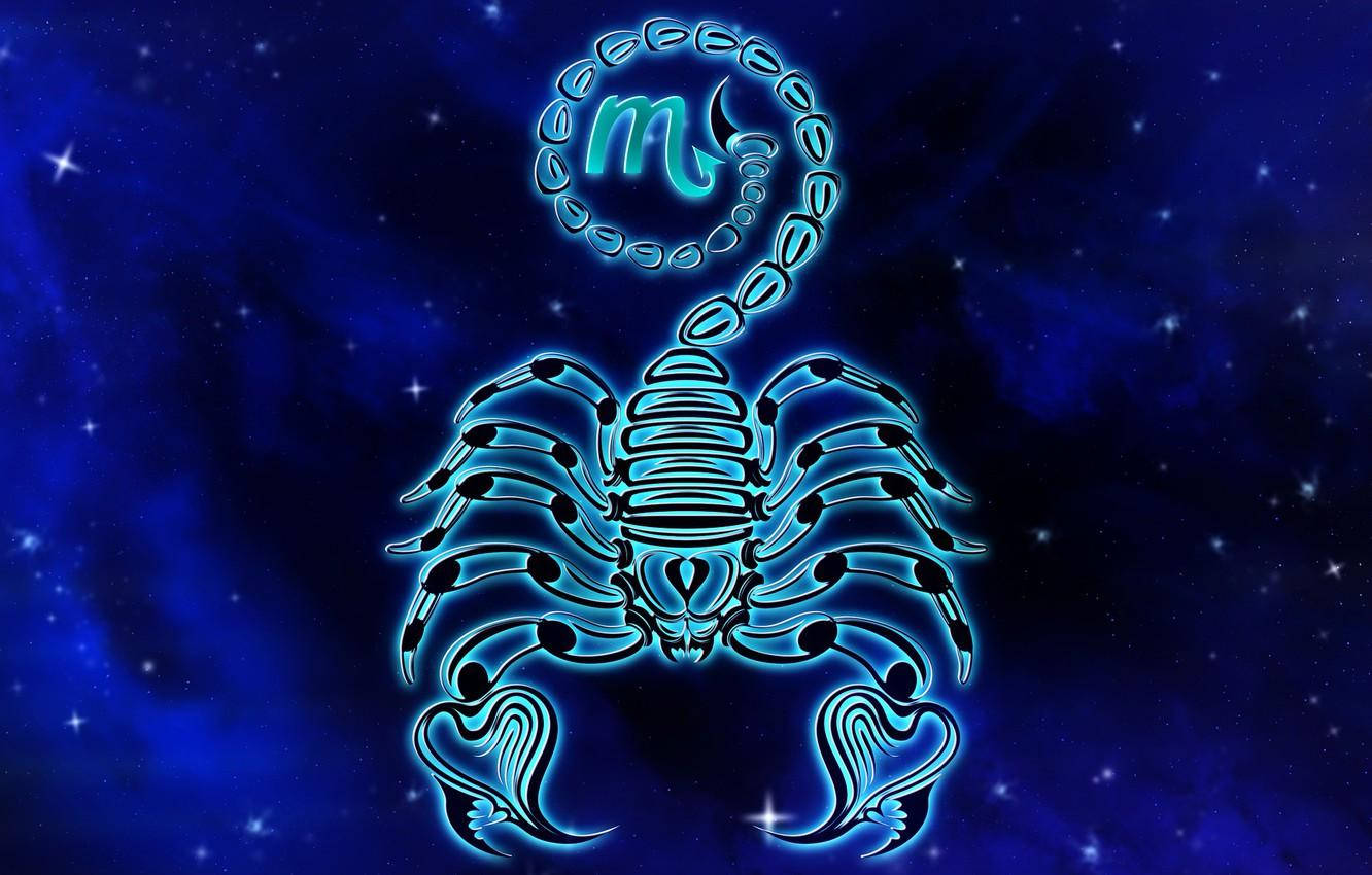 Scorpio Blue Galaxy Wallpaper