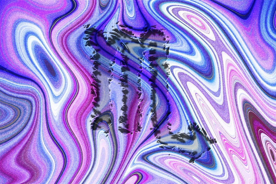 Scorpio Symbol Purple Abstract