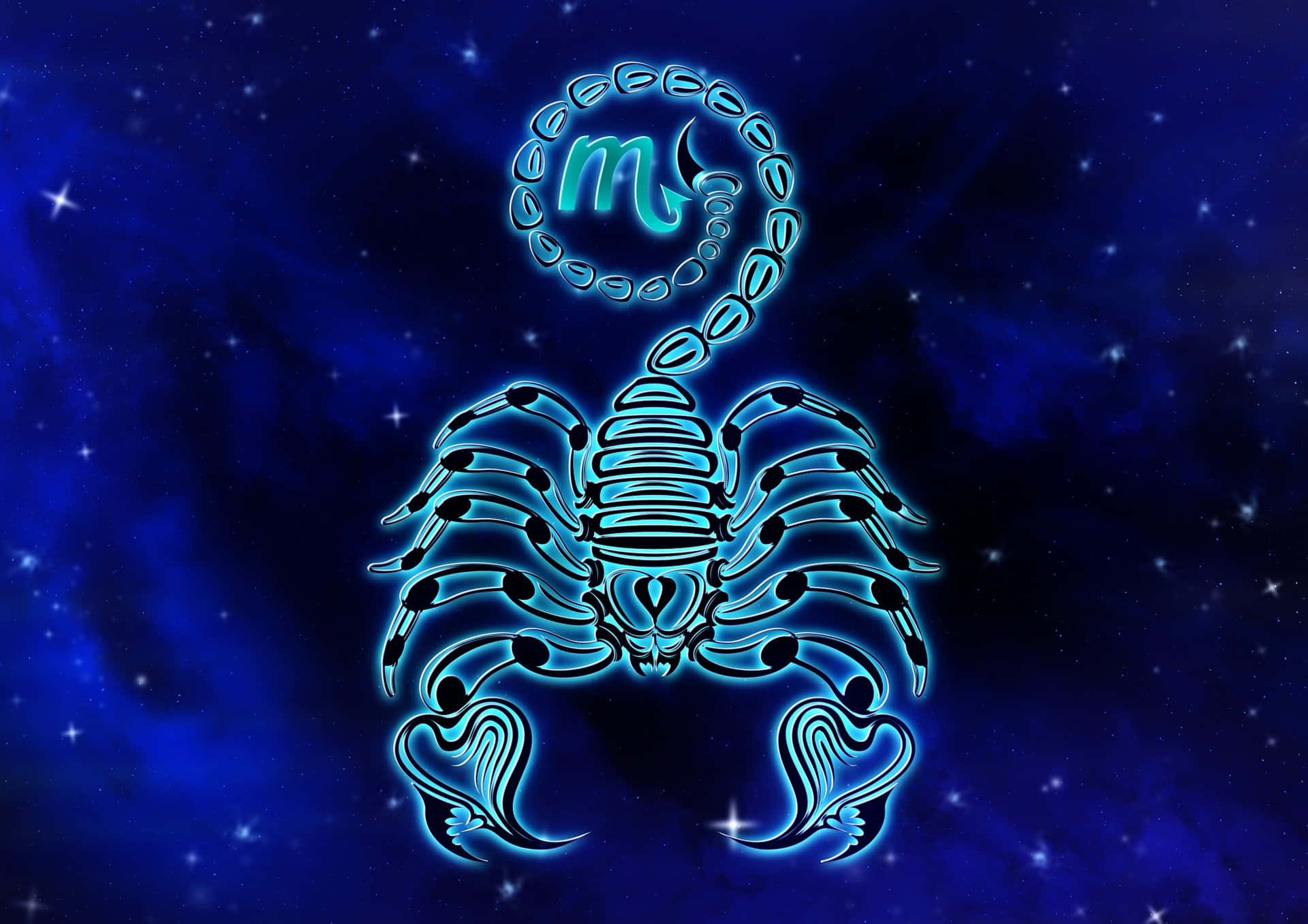 Esplorale Misteriose Profondità Dello Zodiaco Dello Scorpione! Sfondo
