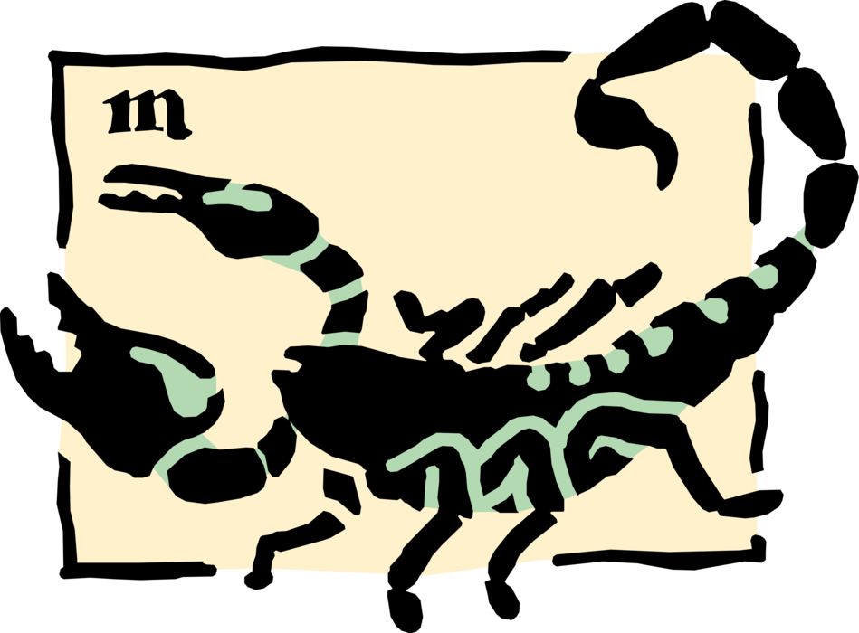 Scorpio Zodiac Sign Illustration PNG