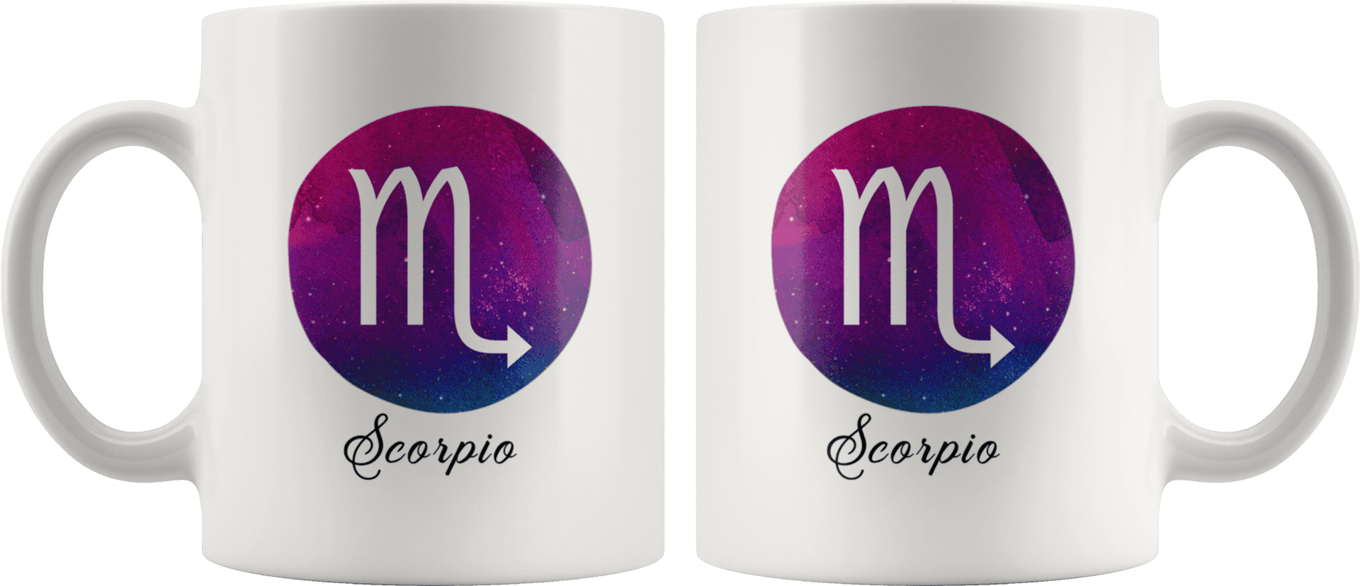 Scorpio Zodiac Sign Mugs PNG
