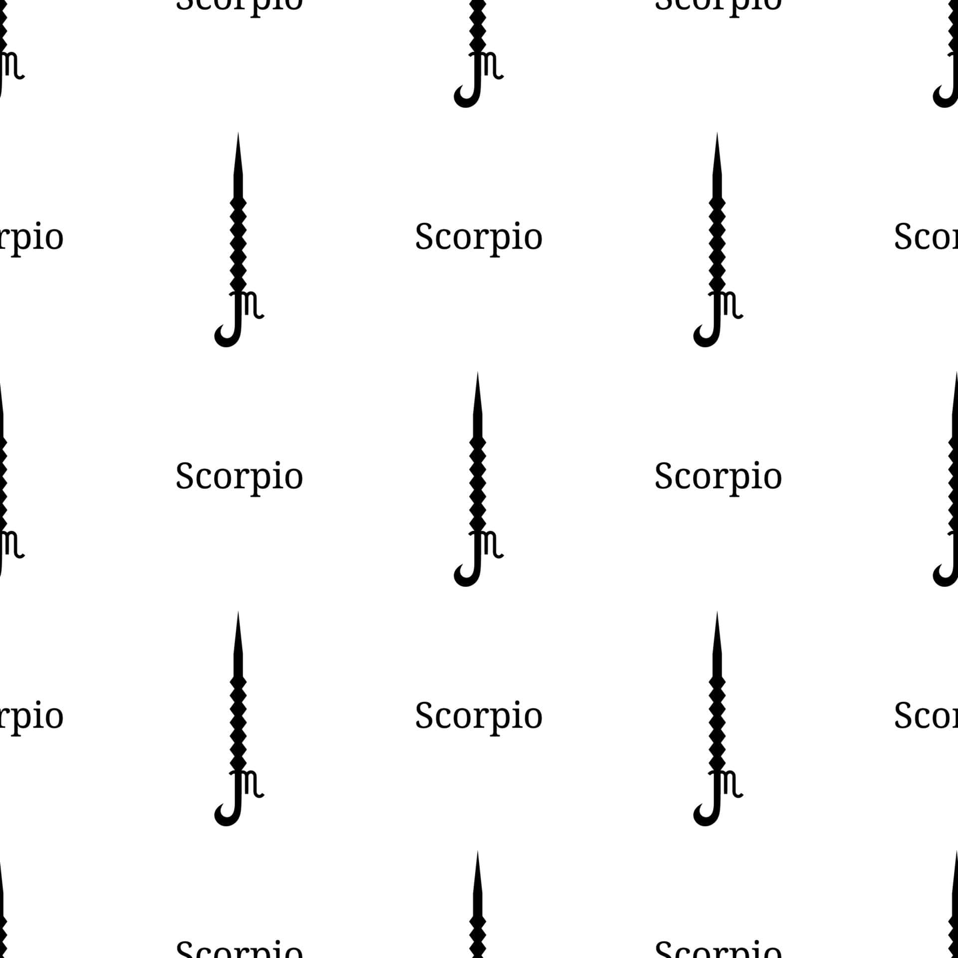 Scorpio Sword Zodiac Seamless Wallpaper