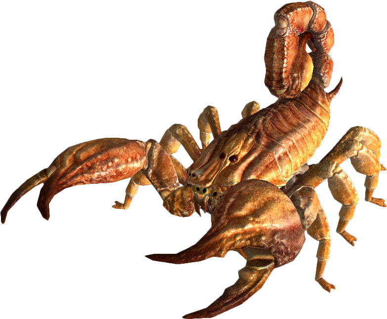 Scorpion_ Pose_3 D_ Render PNG