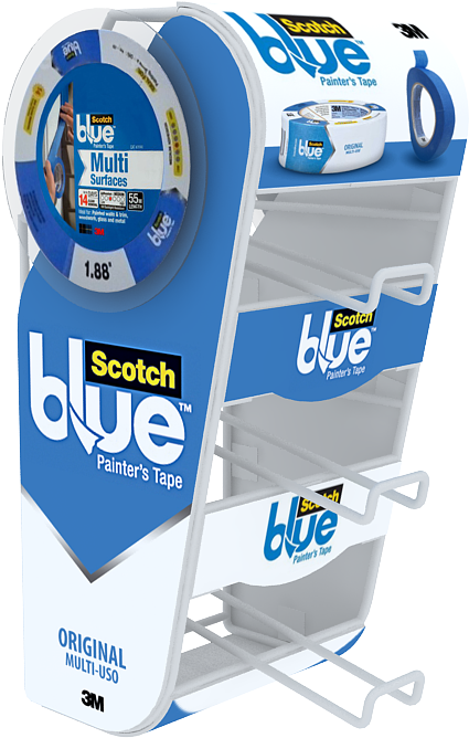 Scotch Blue Painters Tape Display Stand PNG