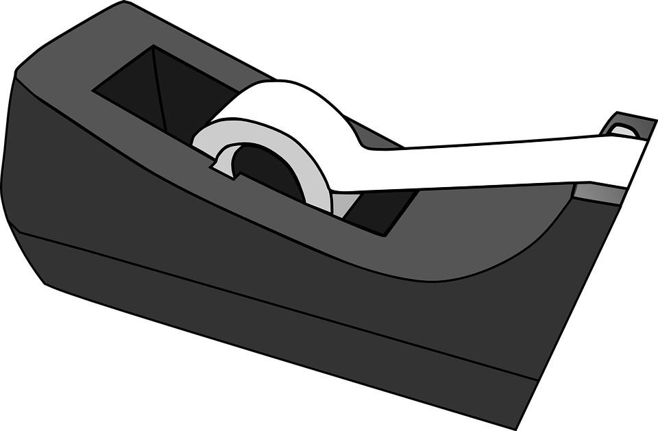 Scotch Tape Dispenser Illustration PNG