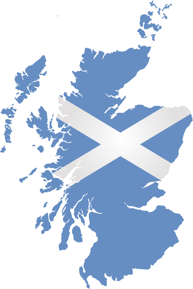 Download Scotland Flag Map Graphic | Wallpapers.com