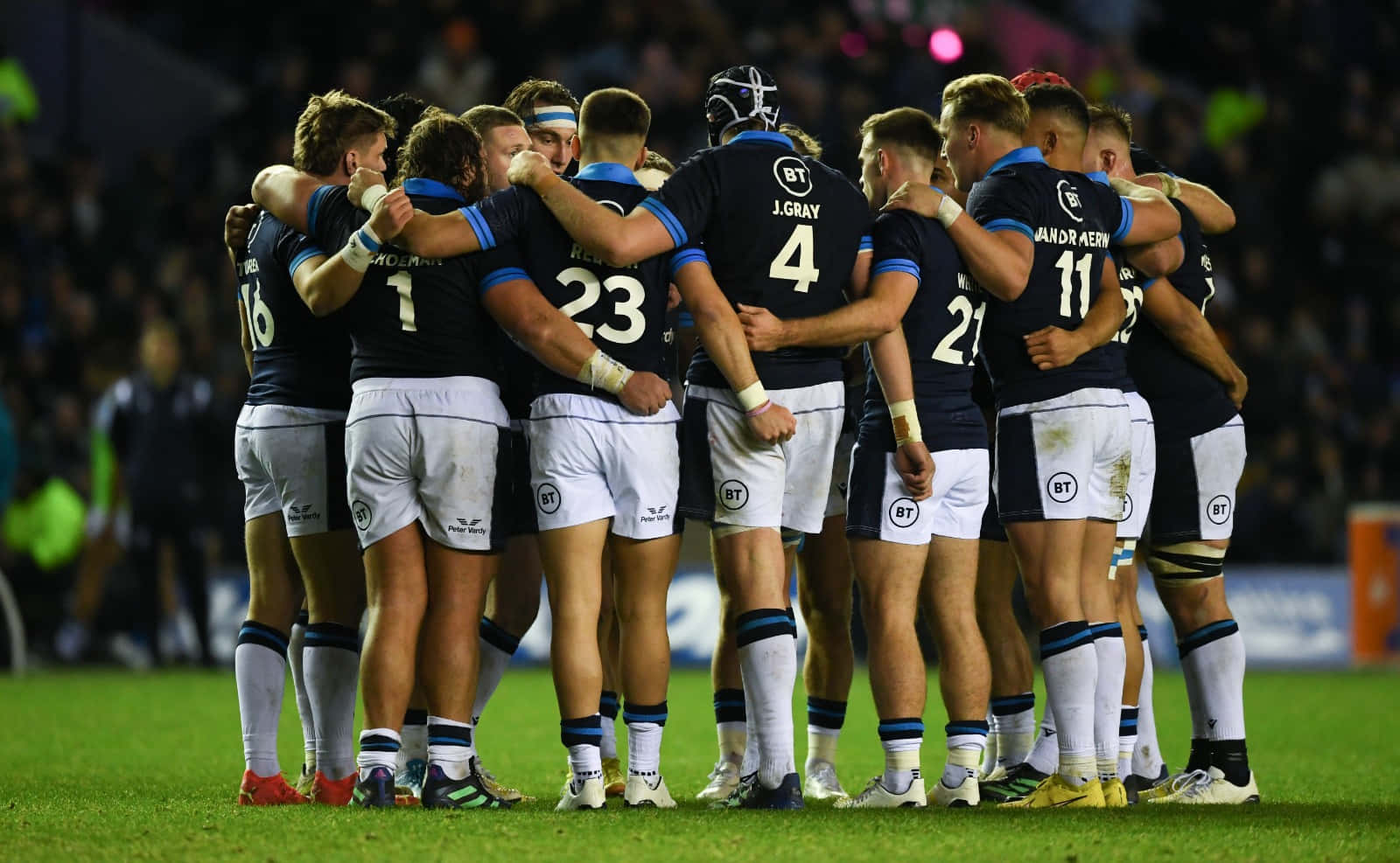 Thrilling Victory for Scotland Rugby Team Wallpaper