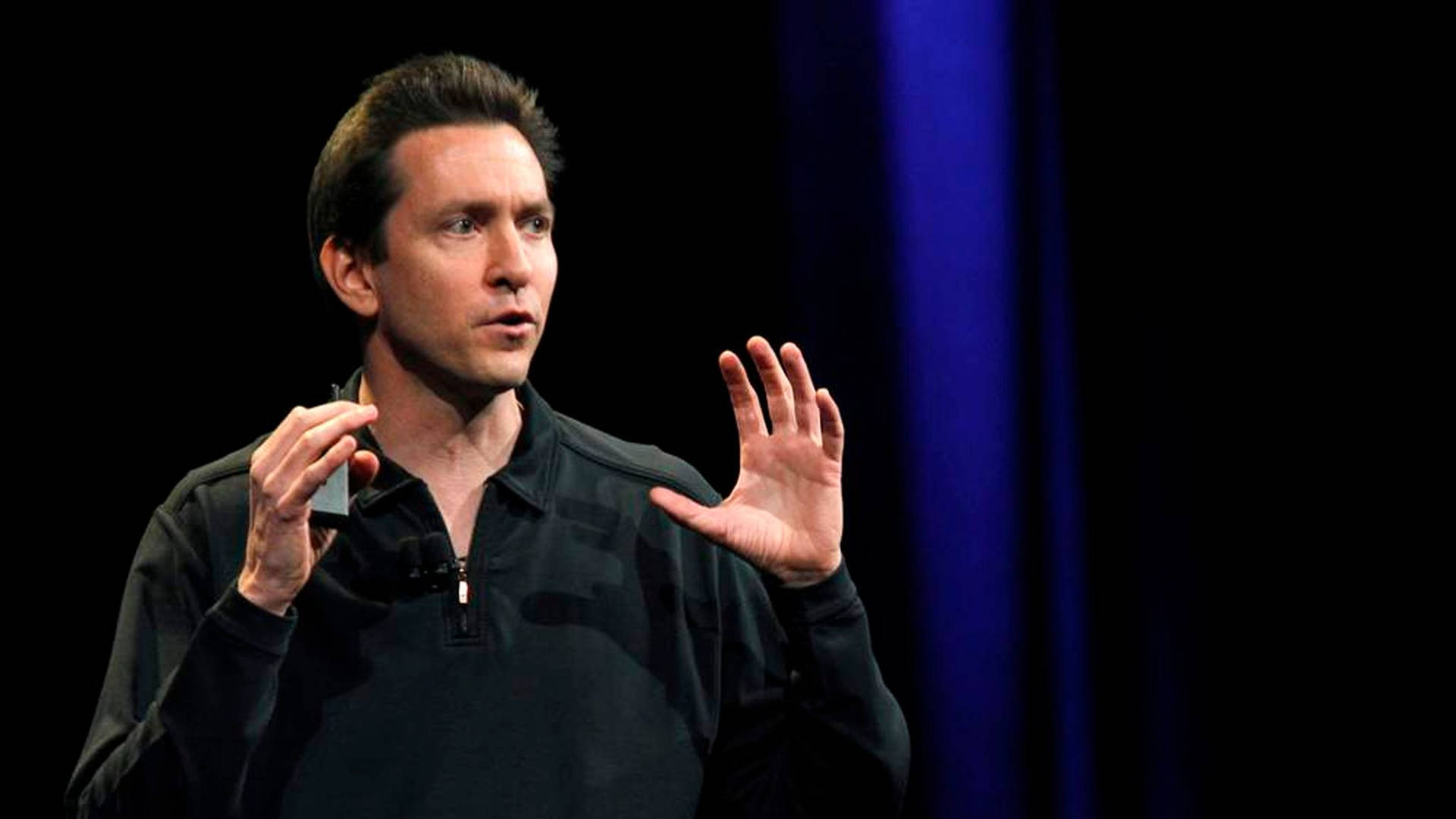 Scott Forstall Gesturing With His Hands Wallpaper