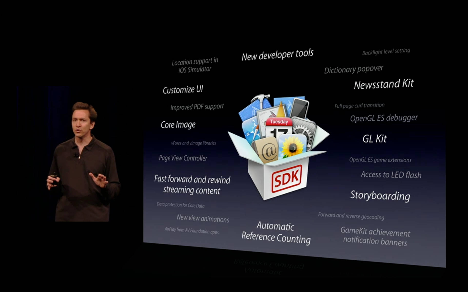 Scott Forstall Presentation for iOS App Wallpaper