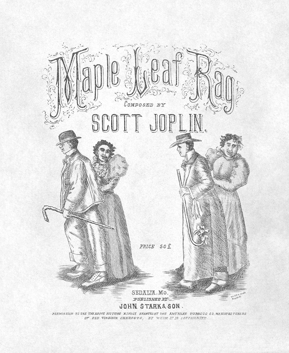 Scott Joplin Maple Leaf Rag First Edition Cover Wallpaper