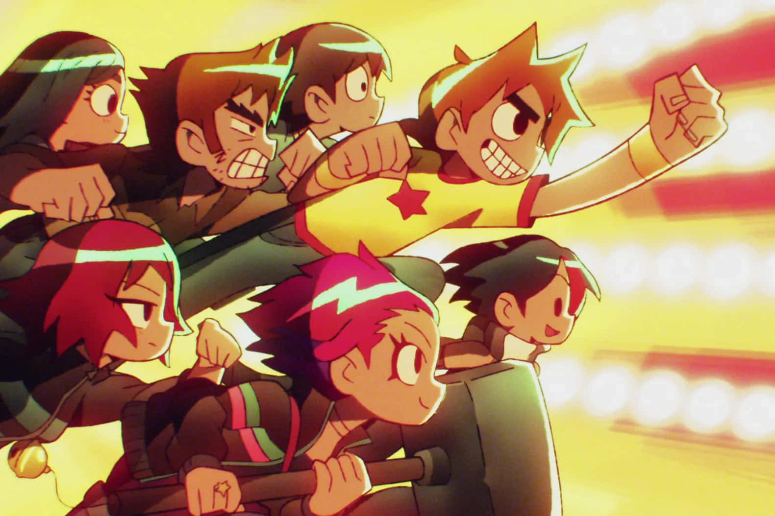 Scott Pilgrim Animated Adventure Wallpaper