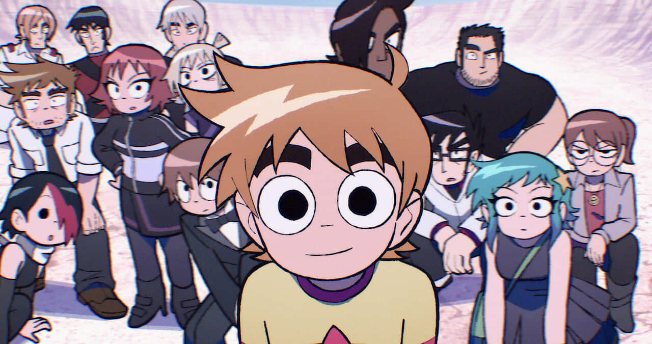 Scott Pilgrim Animated Characters Wallpaper