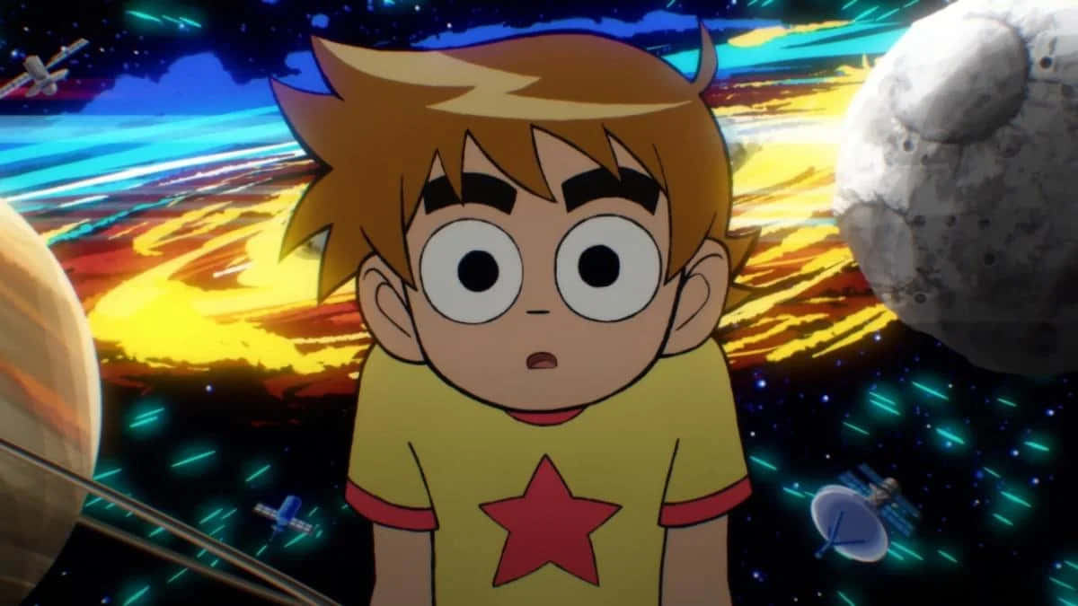 Scott Pilgrim Astonishedin Space Wallpaper