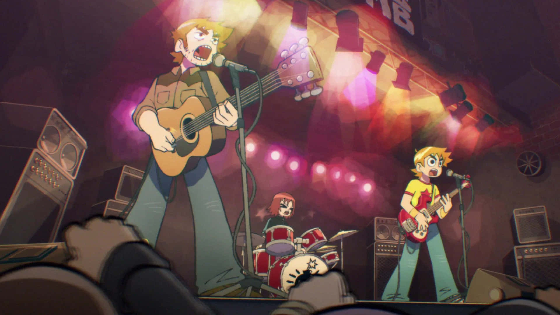 Scott Pilgrim Band Performance Wallpaper