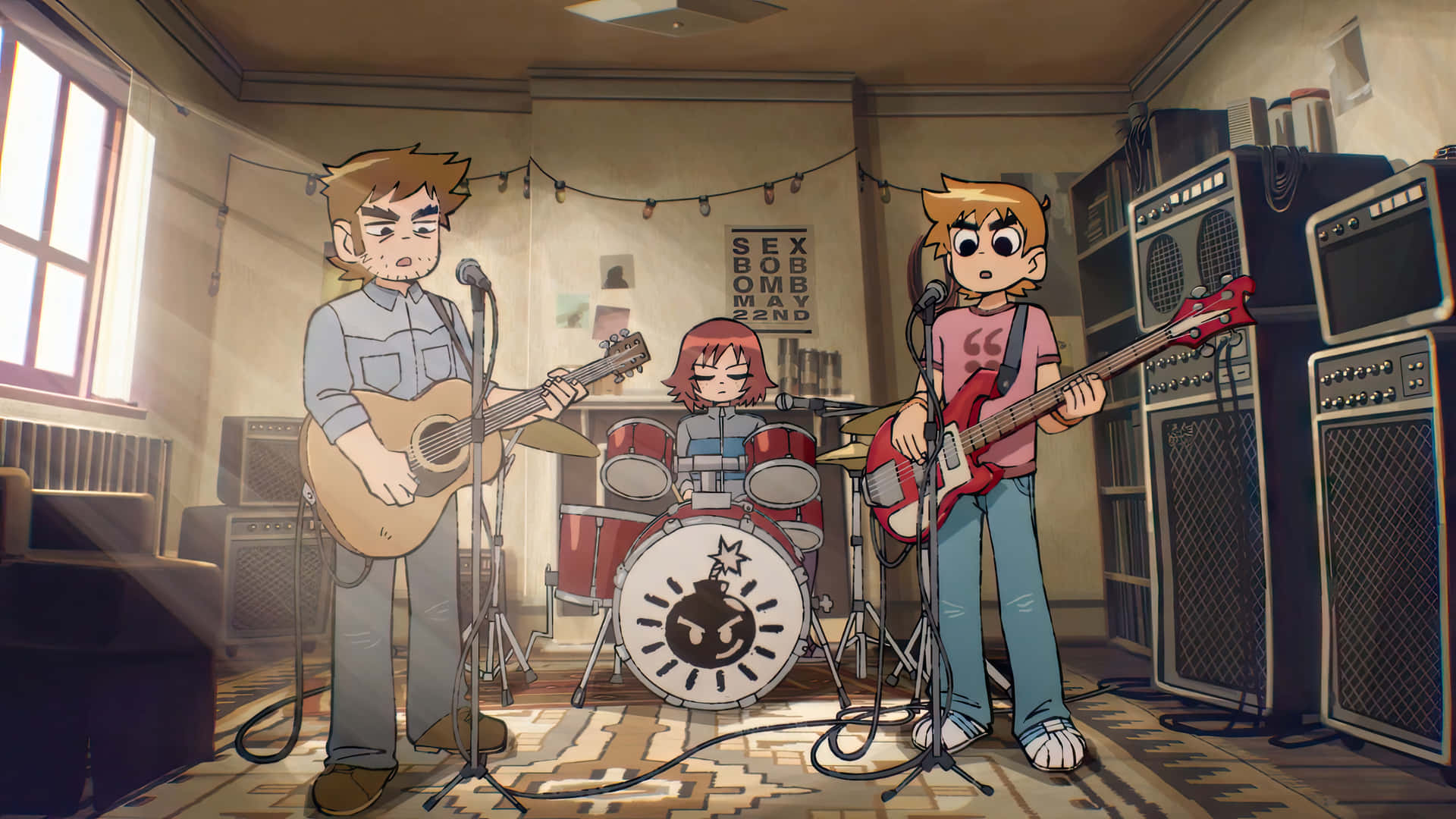 Scott Pilgrim Band Rehearsal Wallpaper