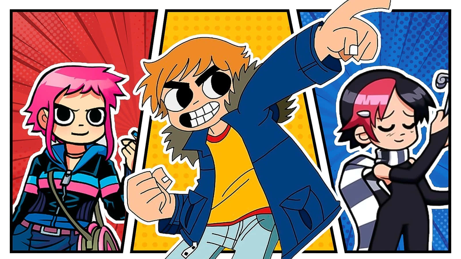 Scott Pilgrim Comic Characters Wallpaper